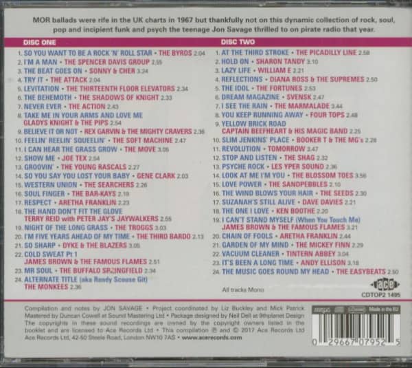 Jon Savage's 1967 - The Year Pop Divided (2-CD)
