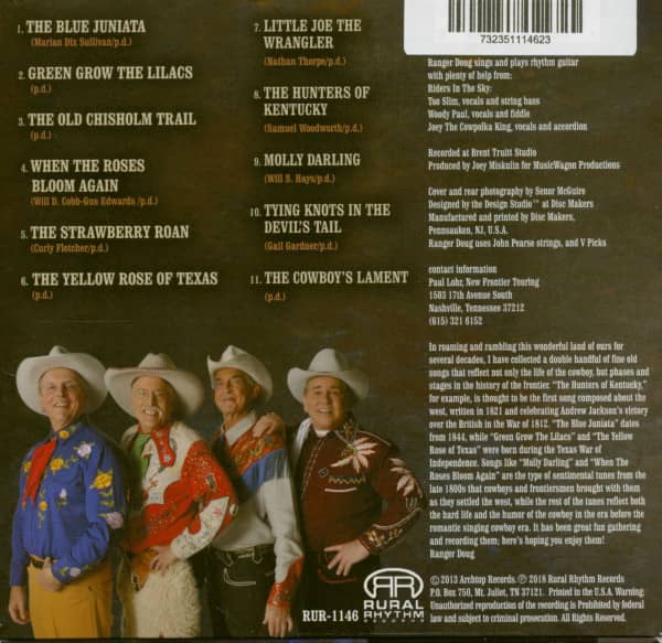 Ranger Doug Sings...Songs Of The Frontier (CD)