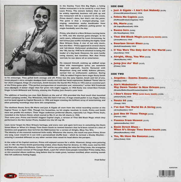 The Very Best Of Louis Prima (LP, 180g Vinyl)