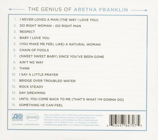 The Genius Of Aretha Franklin (CD)
