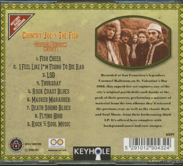 Live At The Carousel Ballroom February 14th 1968 (CD)