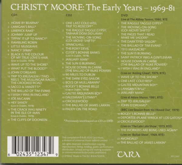 The Early Years 1969 - 1981 (2CD + DVD, Ltd.)