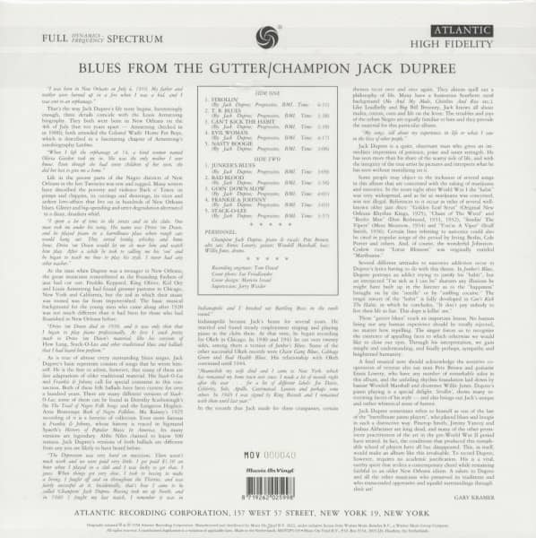 Blues From The Gutter (LP, 180g colored Vinyl, Ltd.)