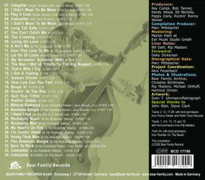 Ray Campi CD: Ray Campi Rocks (CD) - Bear Family Records