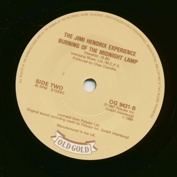 Voodoo Chile - Burning Of The Midnight Lamp (7inch, 45rpm, SC)