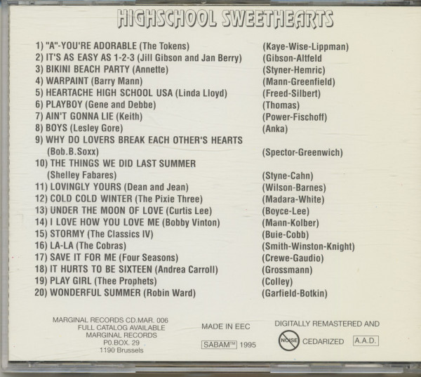 Marginal's Favorite 'Non Hits' Part 2 - White female vocalists of the '60s (CD)