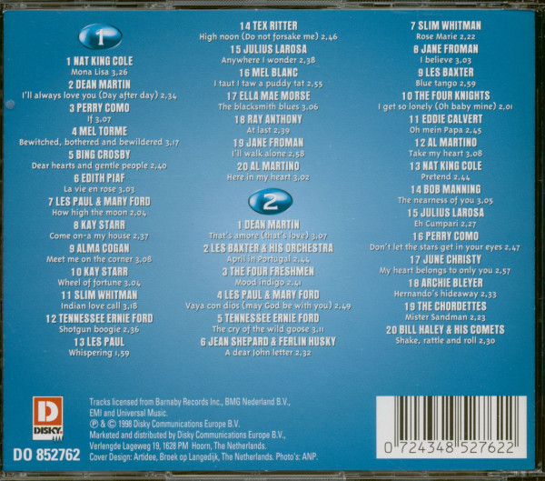 40 Hits Of 1950-1954 (2-CD)