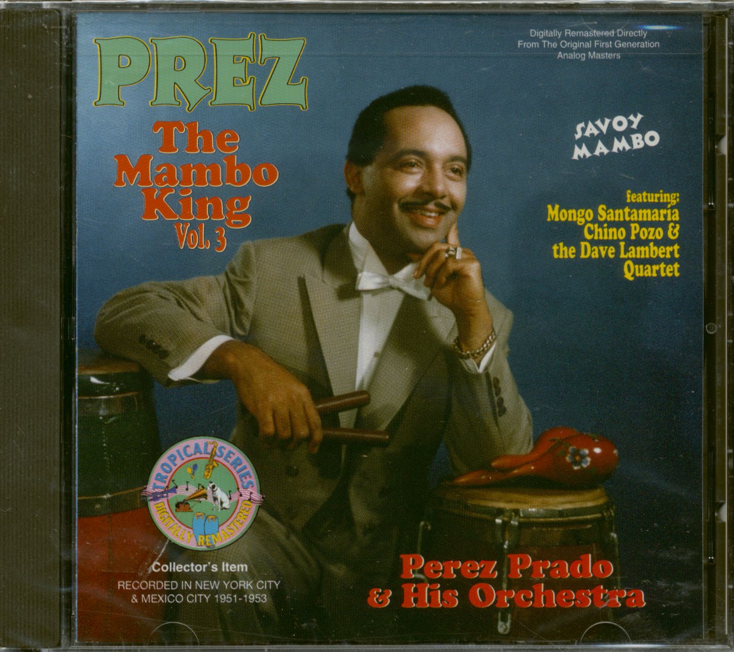 Perez Prado His Orchestra Cd The Mambo King Vol 3 Cd Bear