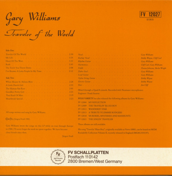 Traveller Of The World (LP)