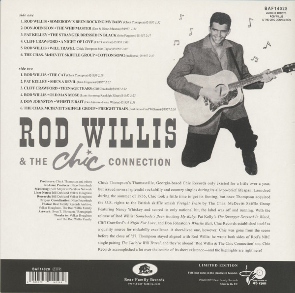Rod Willis And The 'Chic' Connection (LP, 10inch, 45rpm)