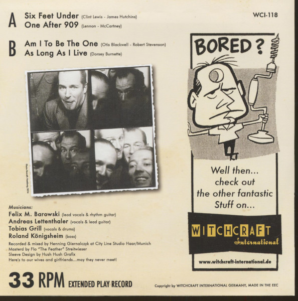 The Smalltown Casanovas (7inch, 33rpm, EP, PS, sc)