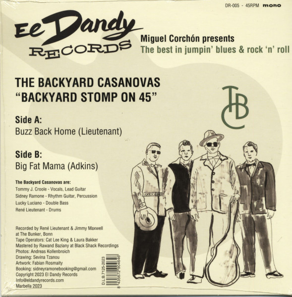 Backyard Stomp On 45 (7inch, 45rpm)