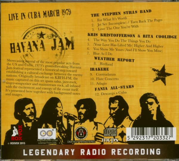 Havana Jam - Live In Cuba March 1979 (CD)
