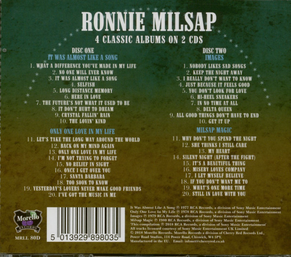 It Was Almost Like A Song - Only One Love In My Life - Images - Milsap Magic (2-CD)