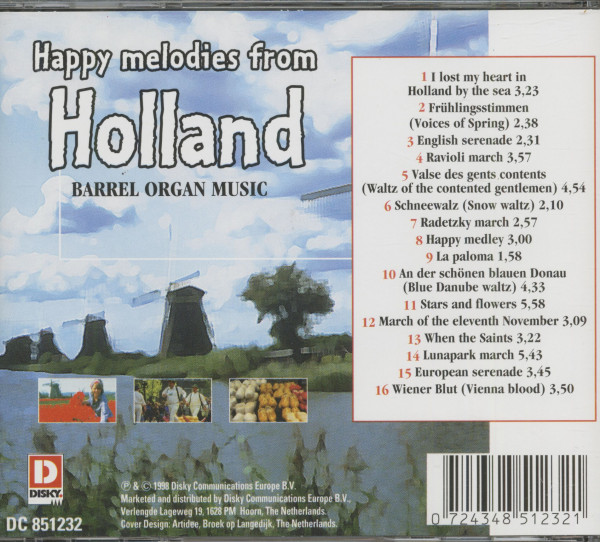 Happy Melodies From Holland - Barrel Organ Music (CD)