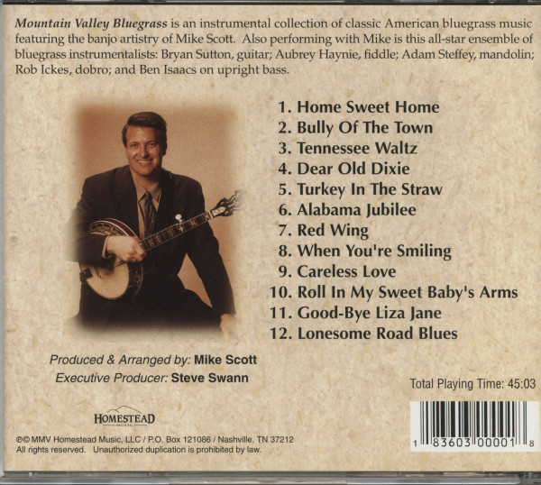 Mountain Valley Bluegrass (CD)