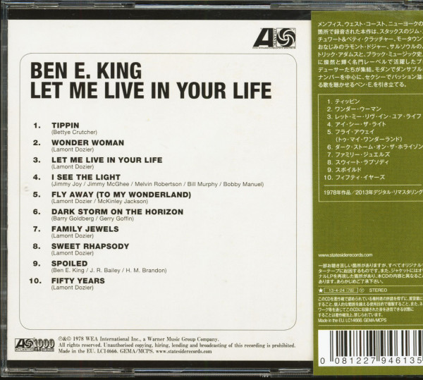 Let Me Live In Your Life (CD, Japan)