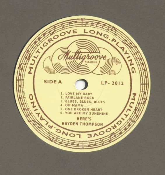 Here's Hayden Thompson (LP, 10inch)
