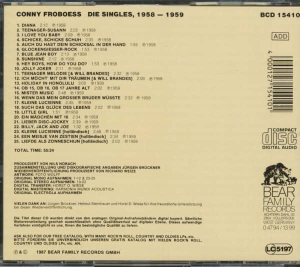 Vol.1, Die Singles 1958-59