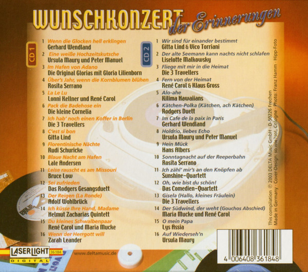 Wunschkonzert der Erinnerungen (2-CD)