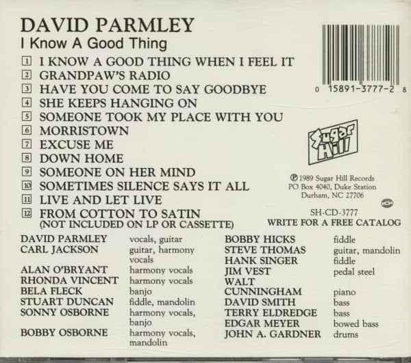 I Know A Good Thing (CD)