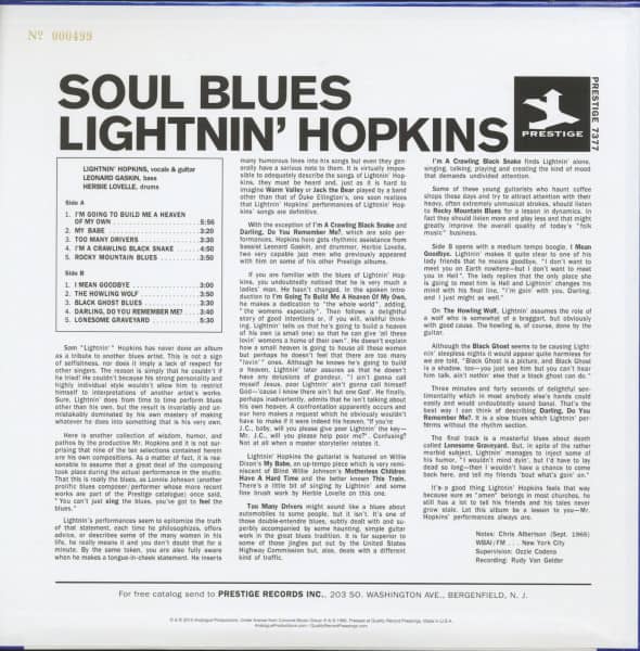 Soul Blues (LP, 180g Vinyl, Ltd.)