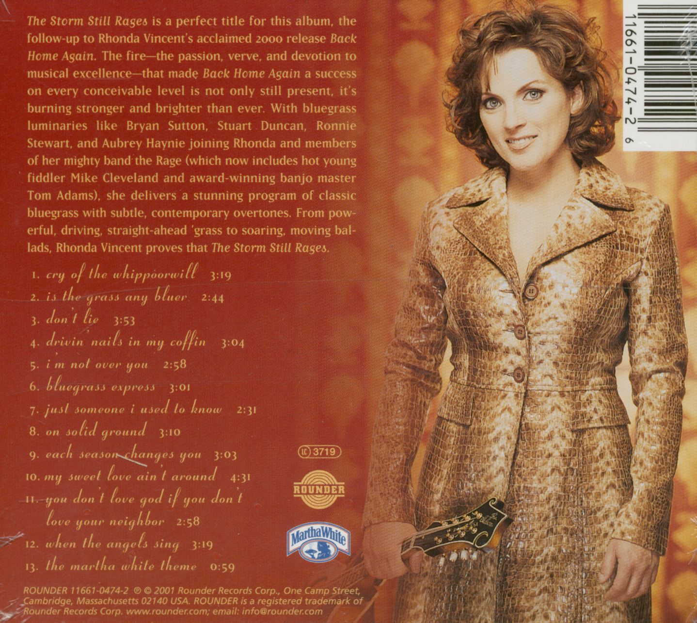 Rhonda Vincent CD The Storm Still Rages (CD) Bear Family Records