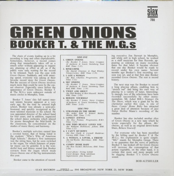 Green Onions (LP, 180g colored Vinyl Deluxe Edition)