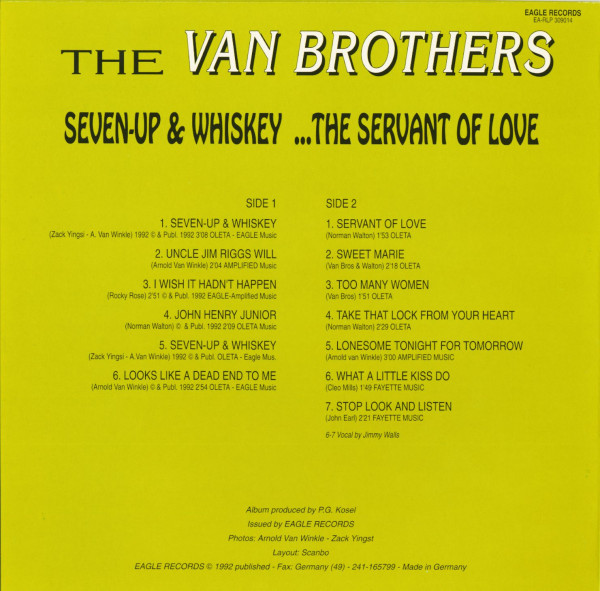 Seven Up And Whiskey (LP)
