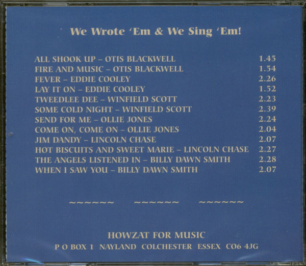 We Wrote 'Em & We Sing 'Em (CD)