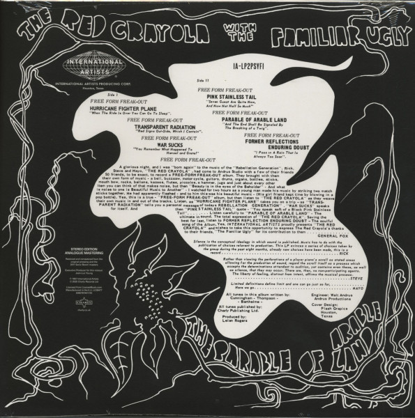 The Parable Of Arable Land (LP)
