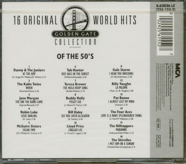 16 Original World Hits Of The 50's (CD)