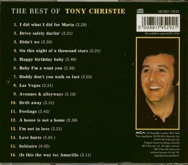 The Best Of - Tony Christie (CD)