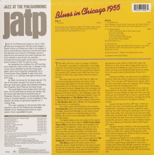 Jazz At The Philharmonic - Blues In Chicago 1955 (LP, 180g Vinyl & Download)