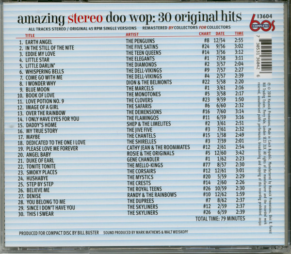 Amazing Stereo Doo Wop: 30 Original Hits (CD)