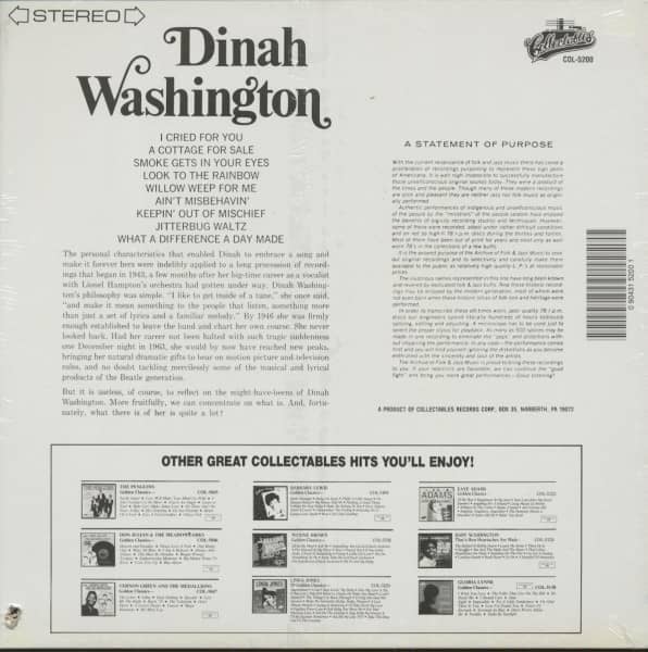 Dinah Washington - Golden Classics (LP)