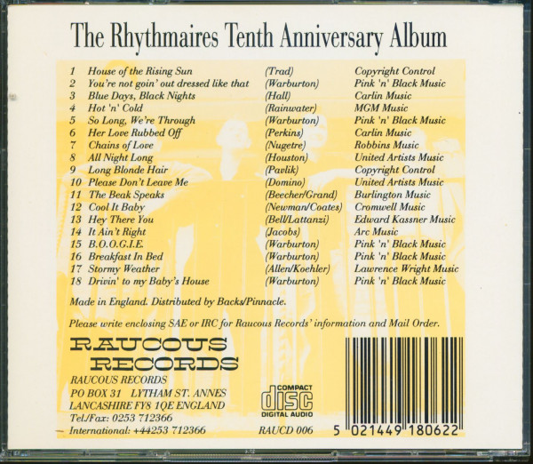 Tenth Anniversary Album (CD)