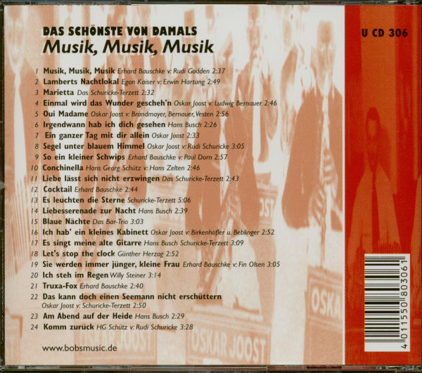 Musik, Musik, Musik 1937-39 (CD)