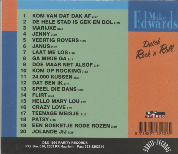 Dutch Rock & Roll (CD)