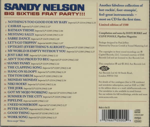 Big Sixties Frat Party! (CD)