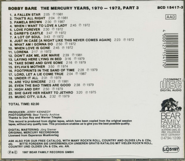 The Mercury Years (3-CD)