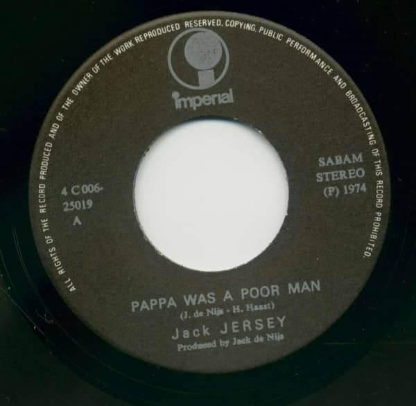 Pappa Was A Poor Man - No Regrets (7inch, 45rpm, PS)