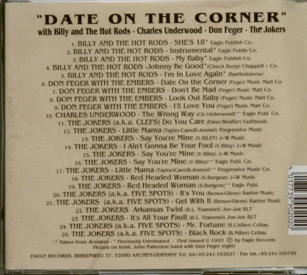 Date On The Corner (CD)