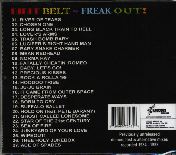 Bible Belt Freak Out! - Rare & Unreleased 1984-1998 (CD)