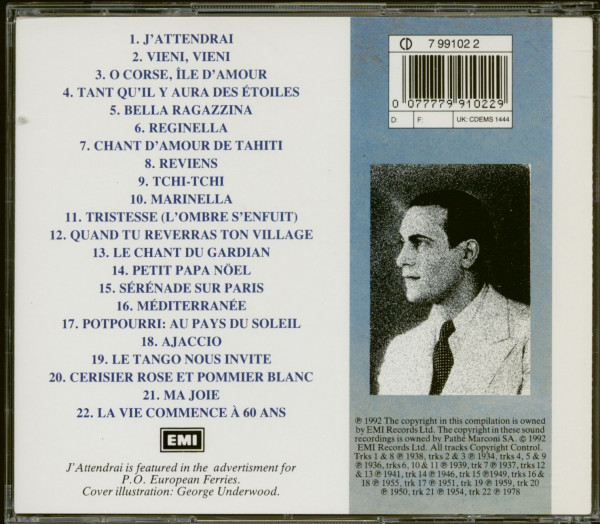 J'aatendrai - The Best Of Rossi (CD)