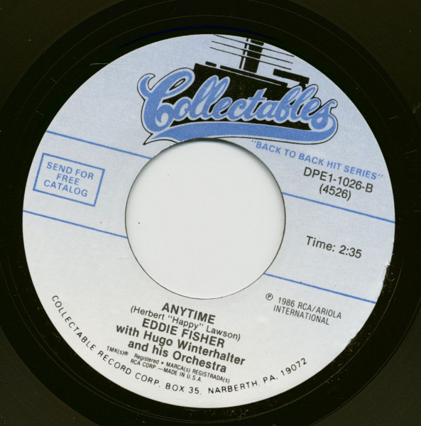 Oh! My Pa-Pa (O Mein Papa) - Anytime (7inch, 45rpm)