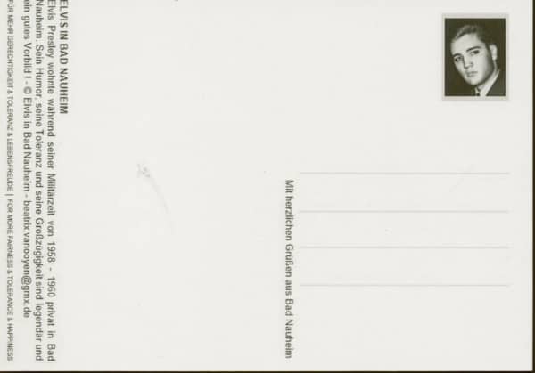 Elvis in Bad Nauheim (Postcard - Postkarte)
