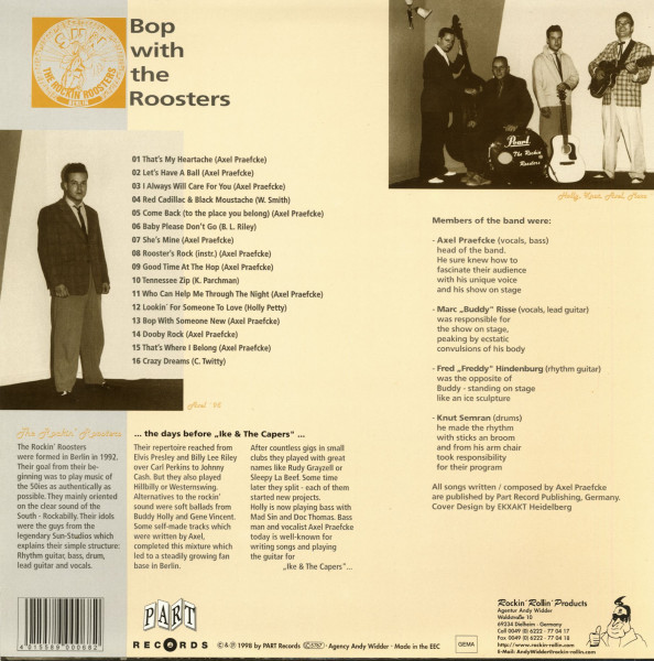 Bop With The Roosters (LP)