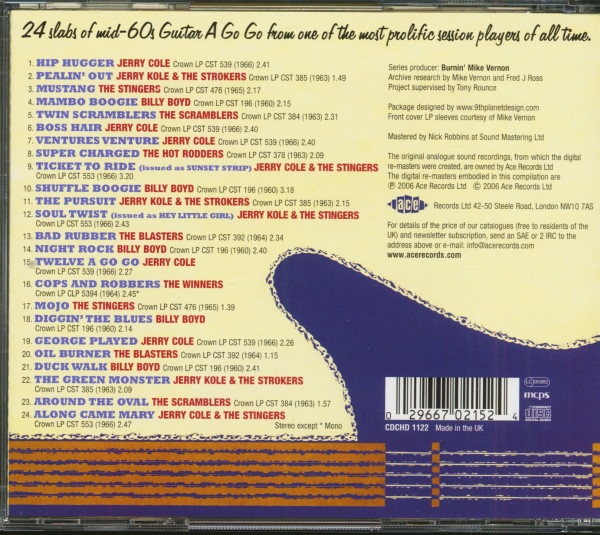 Hot Rod Twangin' - The 1960s Crown Recordings Vol.1 (CD)