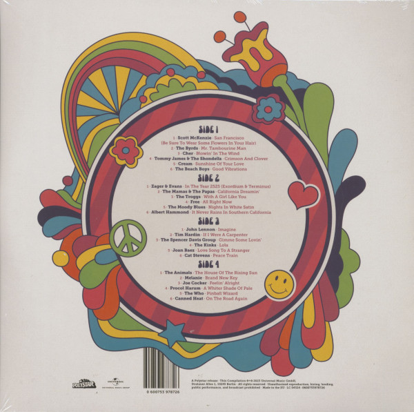 Flower Power - Best Of Love, Peace & Happiness (2-LP, colored Vinyl)